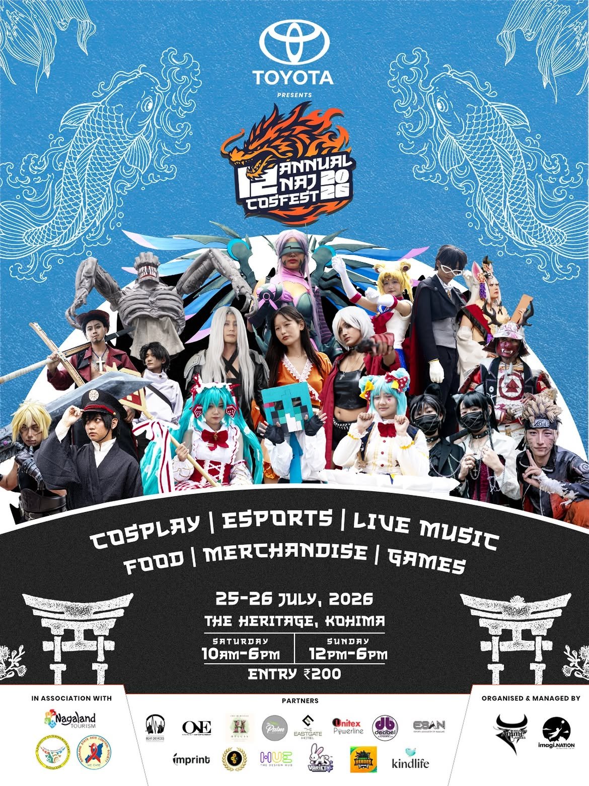 NAJ official Poster 2026 cosplay nagaland