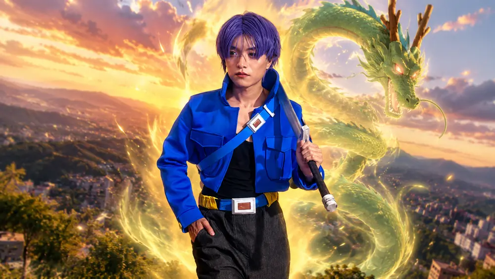 Shillong's Zacky D to Represent India at Singapore's Cosplay Fight Club 2026 1 Purple-Haired-trunks dragon ball-cosplay zacky D